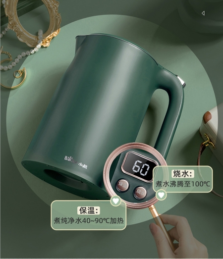 电水壶推荐，佛山标准认证产品丨有颜有料的小熊电器电水壶，提升喝水幸福感