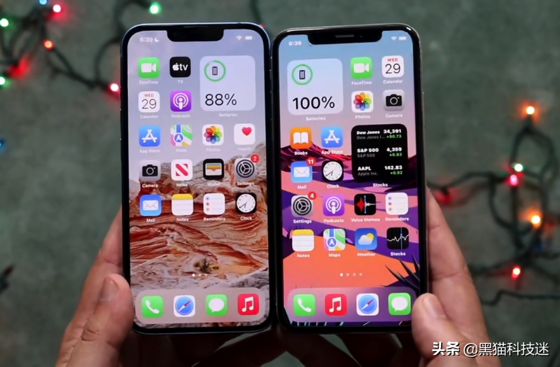 iphone13黑边对比，iphone13与iphonex对比