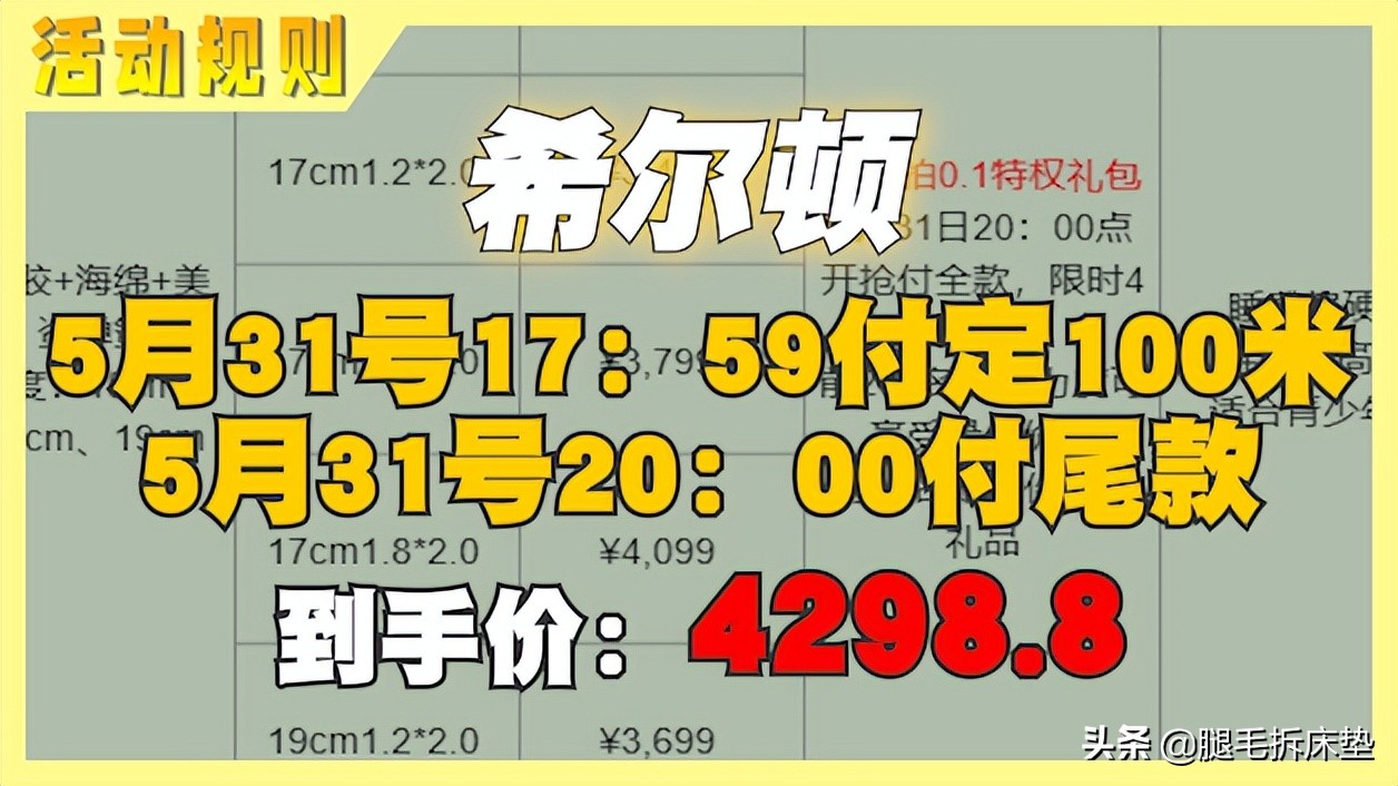 便宜床垫推荐，618终极省钱攻略！吐血整理12款高性价比国外大牌床垫，轻松省1W