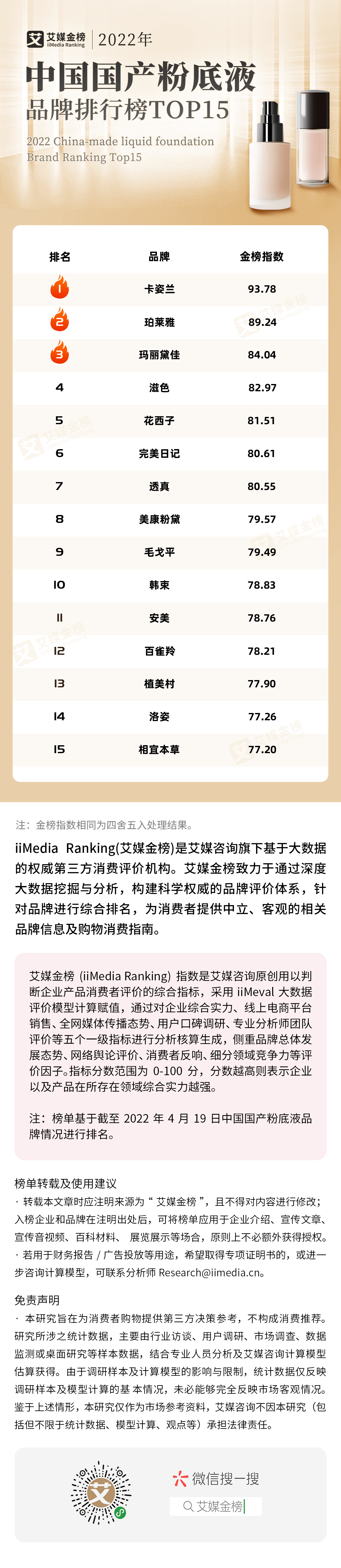 国产粉底品牌排行榜，2022国货粉底液排行榜10强