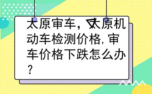 太原审车，太原机动车检测价格,审车价格下跌怎么办？