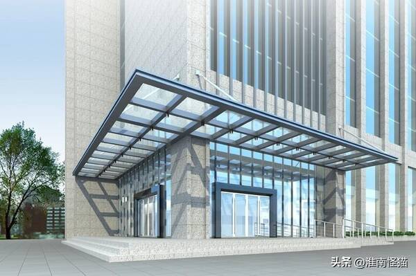 单柱雨棚图片，「雨棚·曼鼎」钢结构雨棚