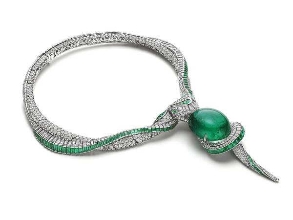 宝格丽孔雀石项链，bvlgari/宝格丽项链