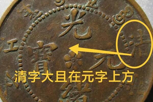 清江光绪元宝，光绪元宝清江中圈正3云飞龙