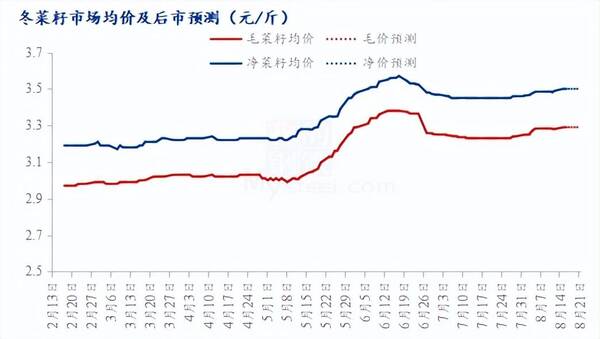 今天的菜籽行情如何？中秋临近8月底菜籽市场行情有望回升