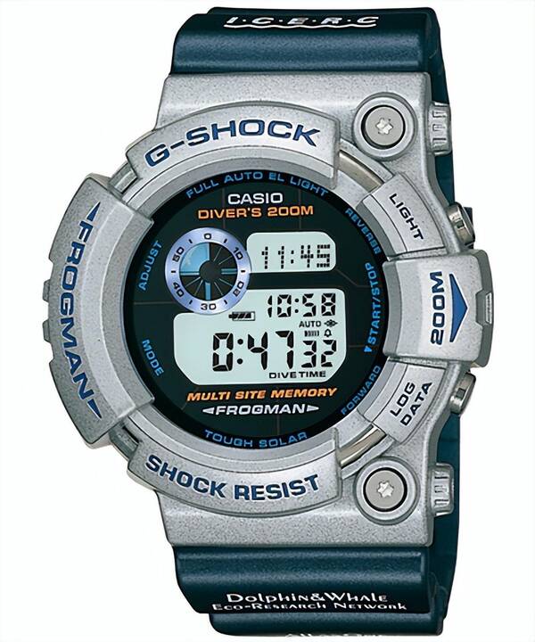 卡西欧g-shock一直致力于支持海洋保护,在1994年召开的第4届海豚